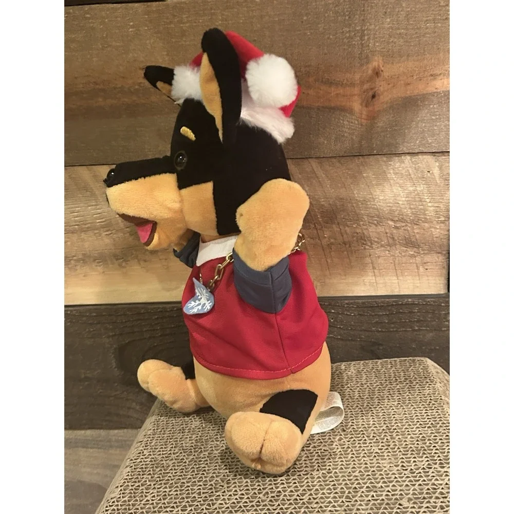 Gemmy Animated Hip-Hop Doberman Dog in Santa Suit Musical Plush Working Vintage‎